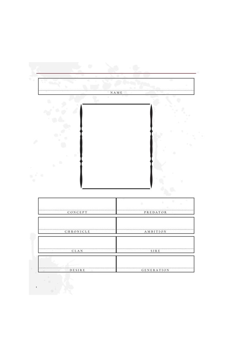 Renegade Games Studio Vampire The Masquerade 5th Edition Roleplaying Game Expanded Character Journal, Alternate, color,