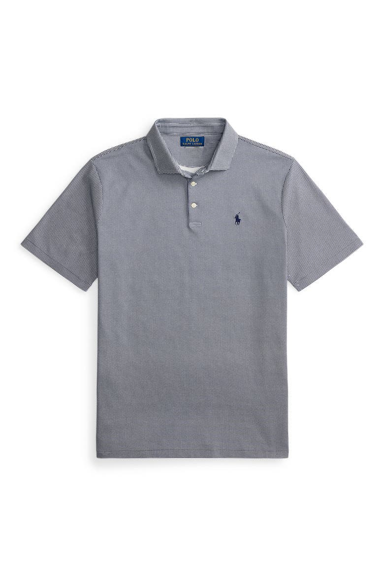 Houndstooth Cotton Polo, Alternate, color, FAIRWAY HNDSTTH- NEWPORT NAVY