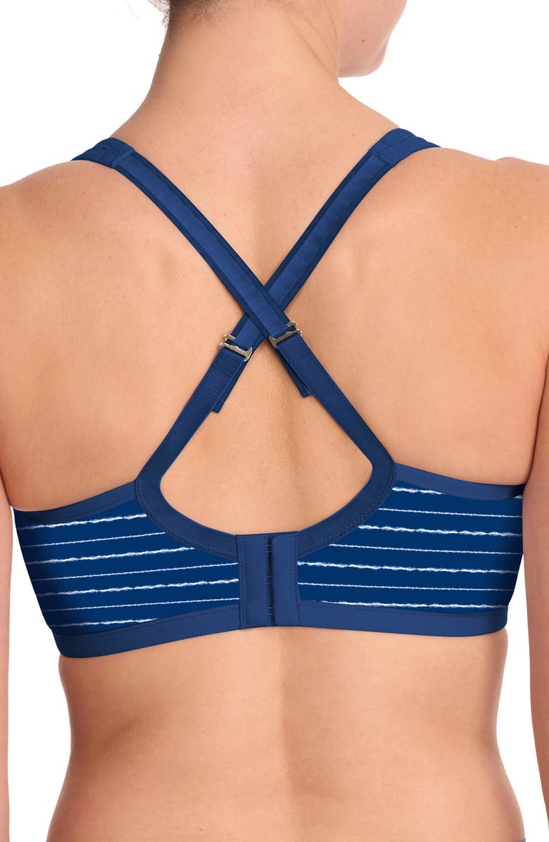 Natori Yogi Convertible Sports Bra, Alternate, color, Shibori Print