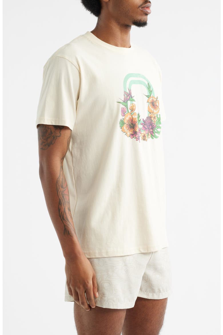 Bloom Cotton Graphic T-Shirt, Alternate, color, CREAM