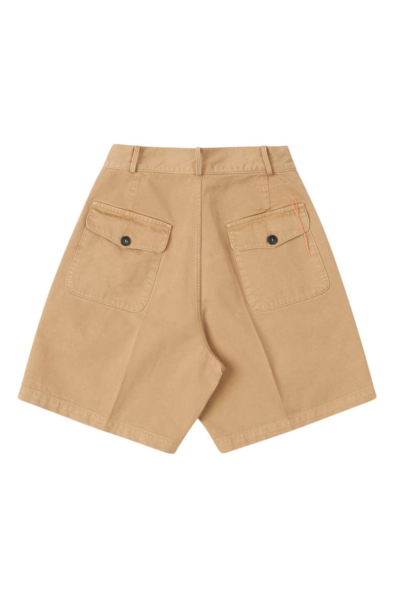 Jillian Canvas Cotton Shorts, Alternate, color, CAMEL