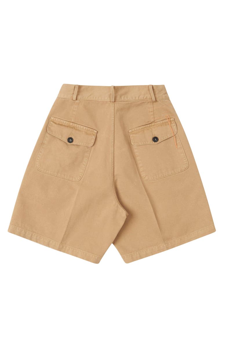Fortela Jillian Canvas Cotton Shorts, Alternate, color, Camel