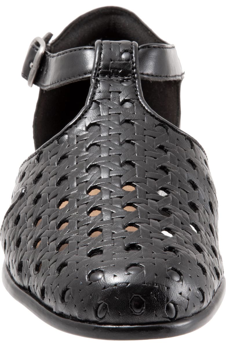 Trotters Leatha Open Weave Skimmer Flat, Alternate, color,