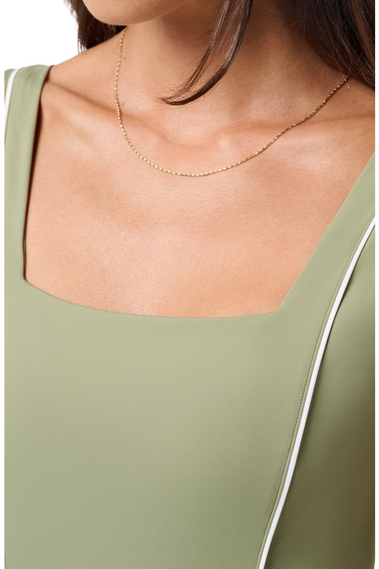 Moveknit Sleeveless Dress, Alternate, color, OIL GREEN