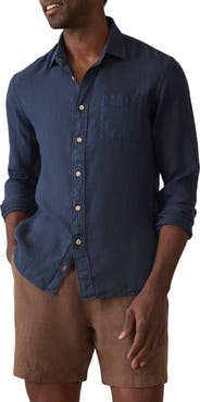 Faherty Laguna Linen Button-Up Shirt