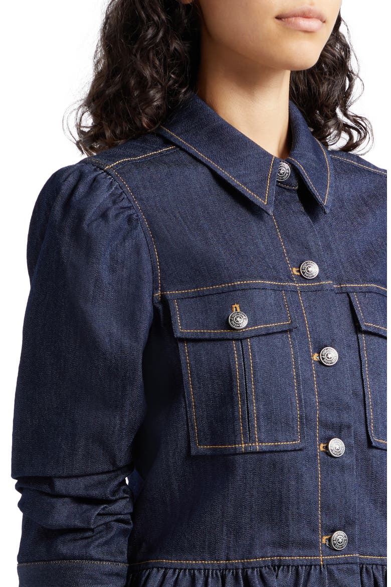 Delanie Denim Jacket, Alternate, color, INDIGO
