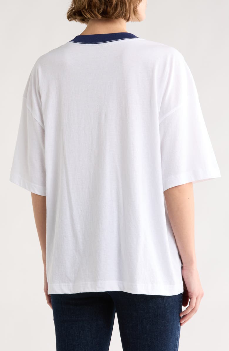 Hi Res 95 Jersey T-Shirt, Alternate, color, Bright White/ Medieval Blue