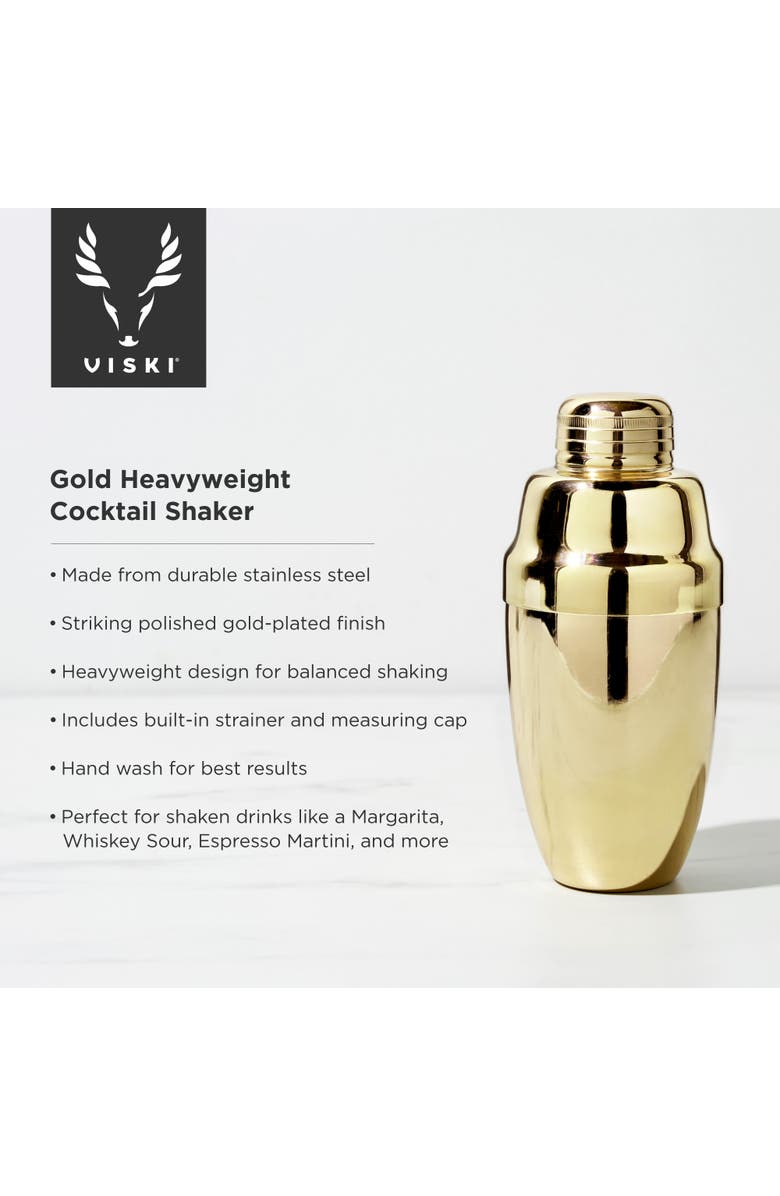 Viski Heavyweight Cocktail Shaker, Alternate, color, Belmont
