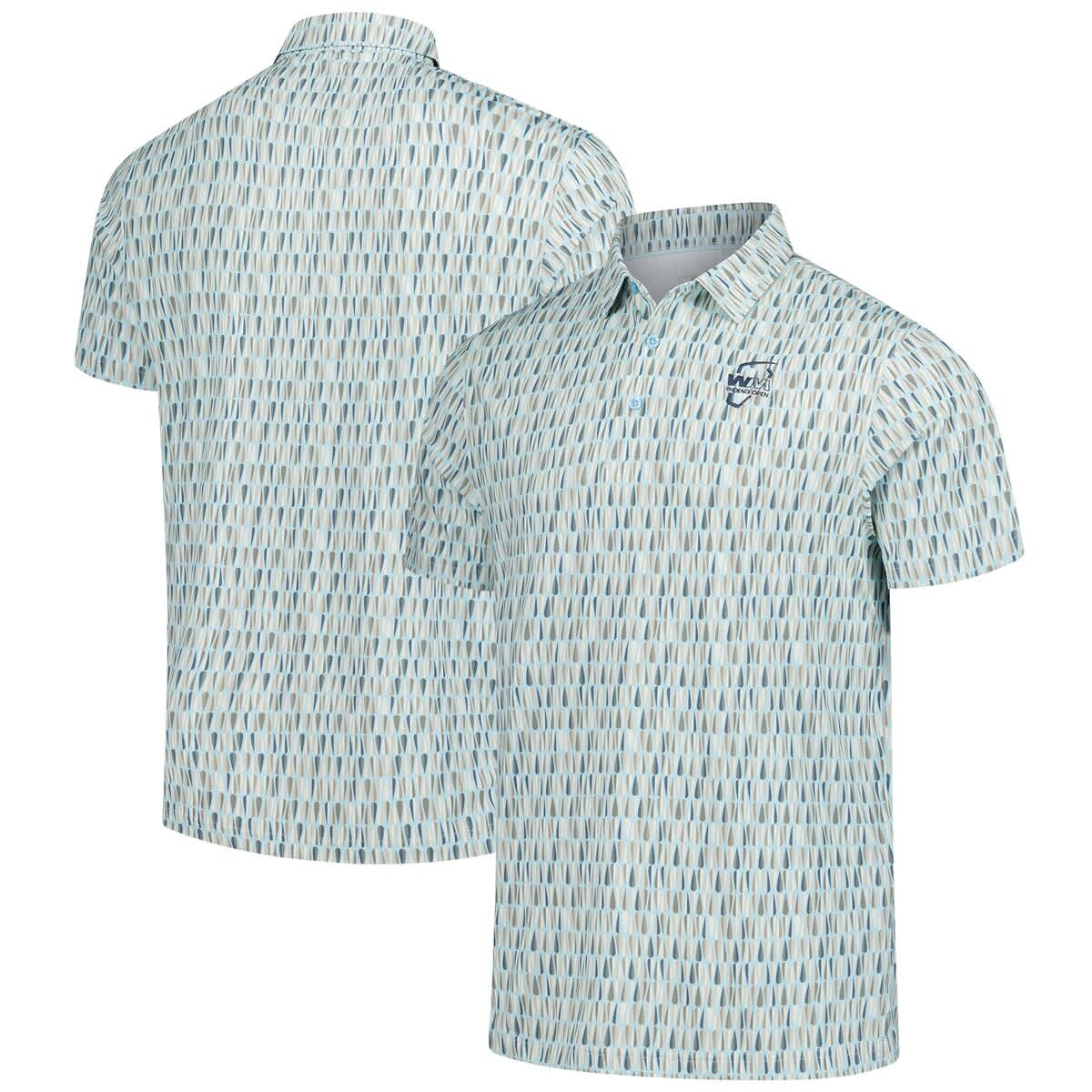 Men'sAhead Light Blue WM Phoenix Open Taos Polo