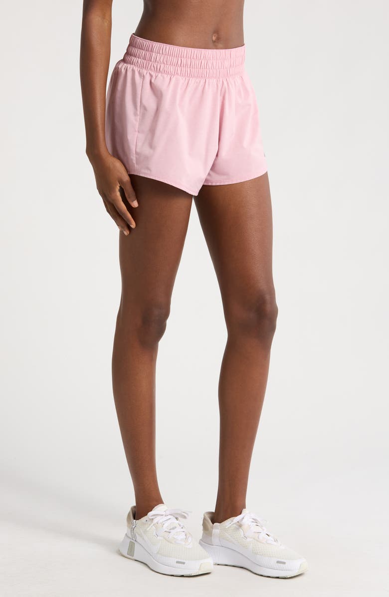 Nike Dri-FIT Mid-Rise 3-Inch Brief-Lined Shorts, Alternate, color, Elemental Pink/ Heather