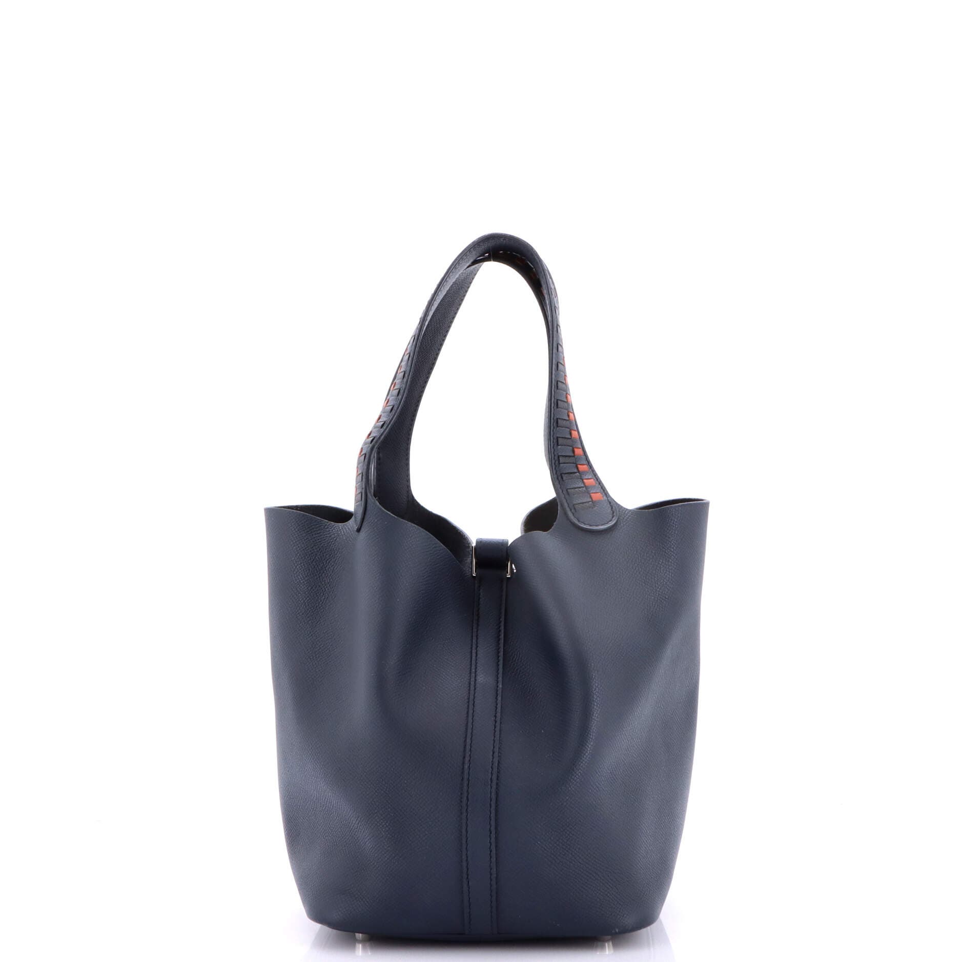 Picotin Lock Bag Tressage Epsom MM, Alternate, color, Blue
