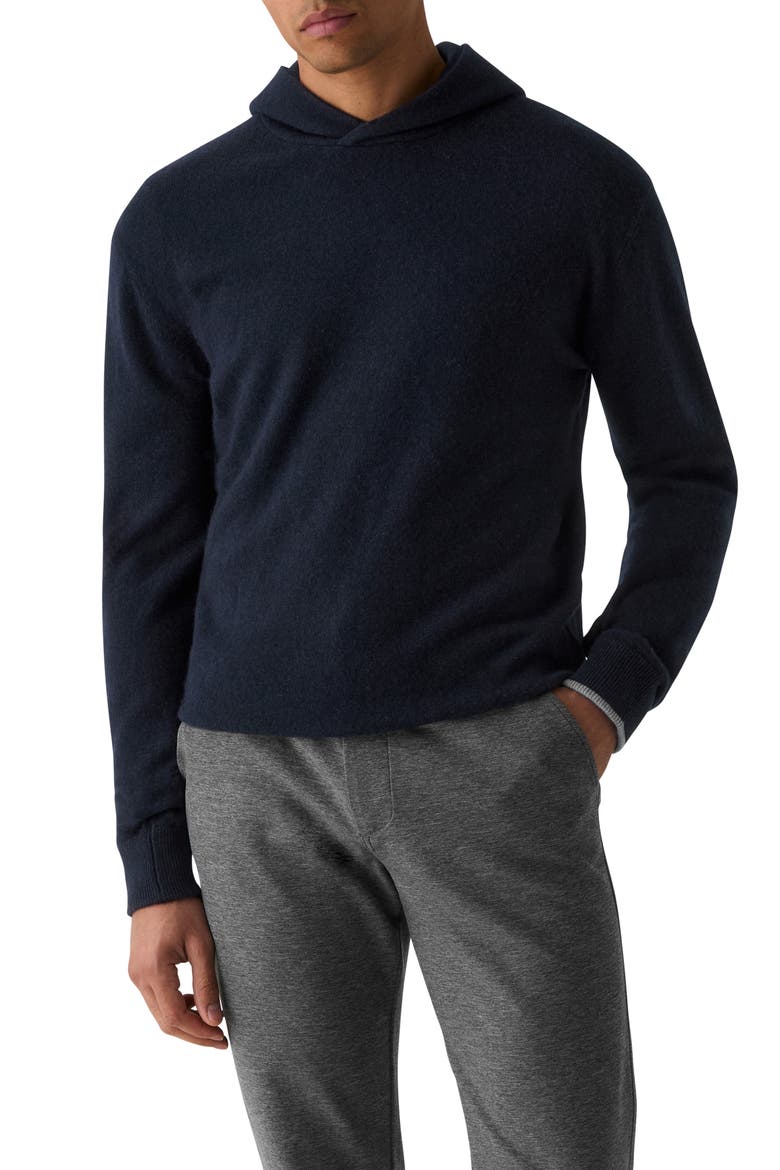 Koko Wool Cashmere Blend Hoodie, Main, color, MALTESE BLUE