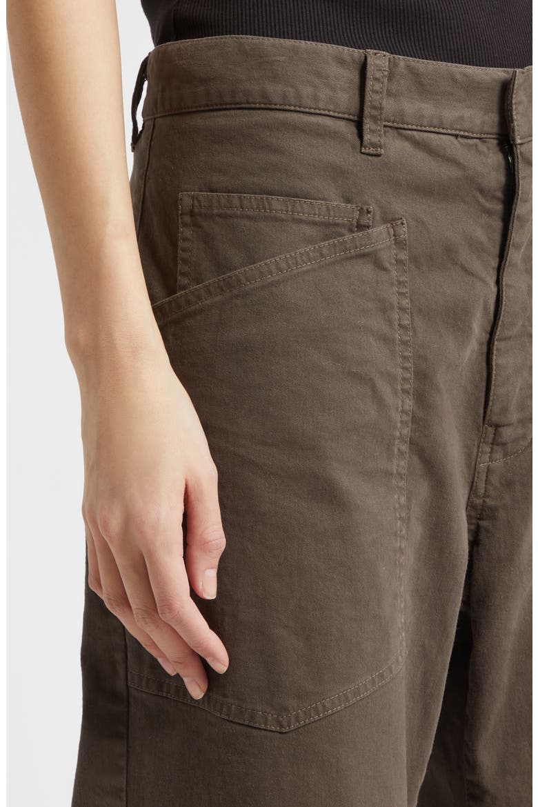 Shon Stretch Cotton Pants, Alternate, color, DARK WALNUT