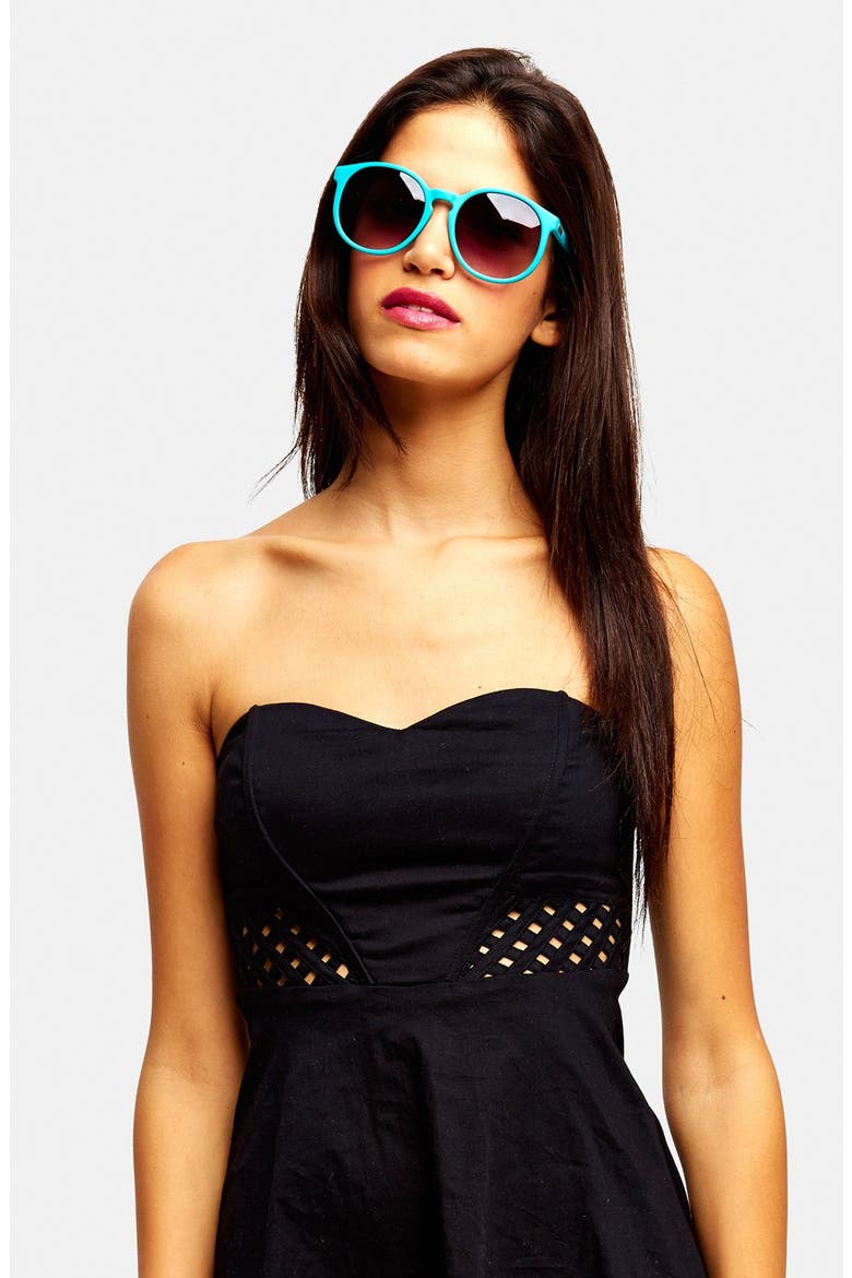 'Human Fly' 57mm Sunglasses, Alternate, color, MATTE TURQUOISE/ GOLD