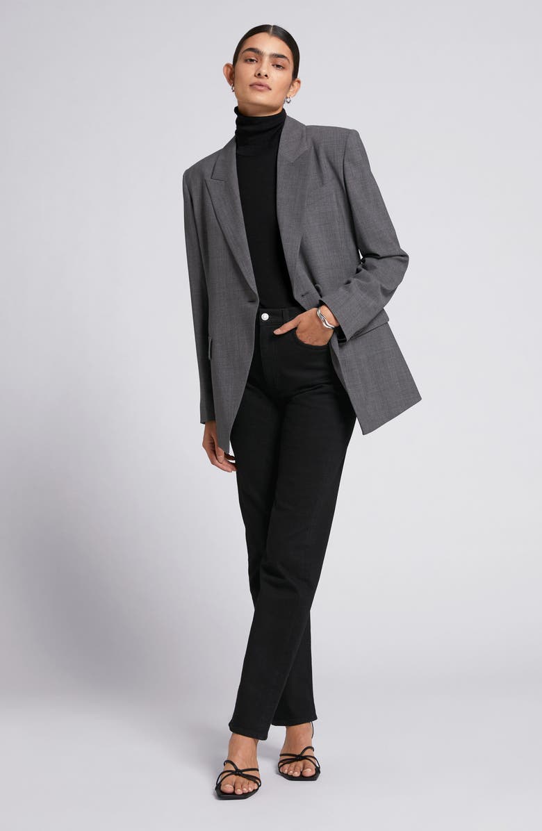 & Other Stories Asymmetric Double Breasted Blazer, Alternate, color,