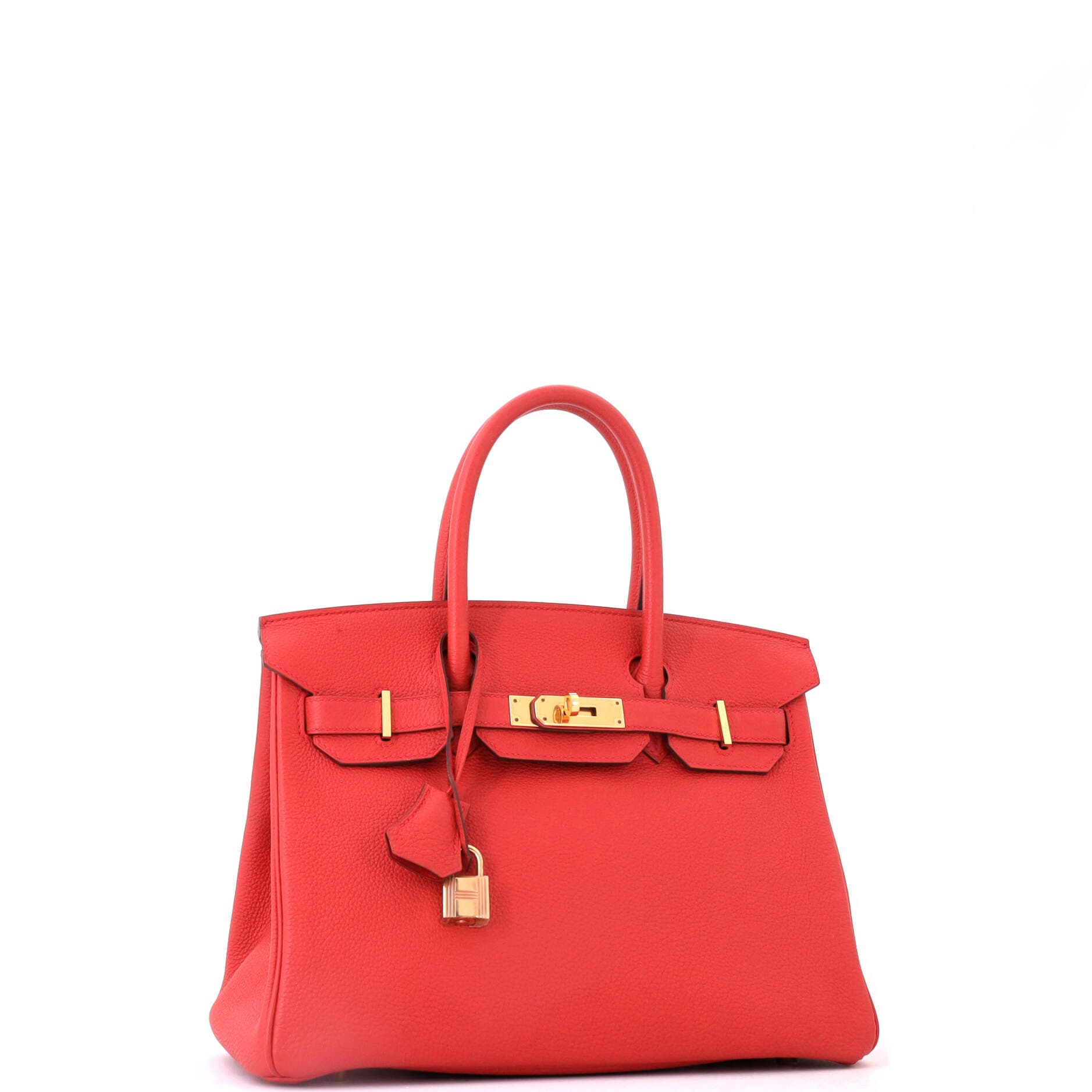 Birkin Handbag Red Togo with Gold Hardware 30, Alternate, color, Geranium