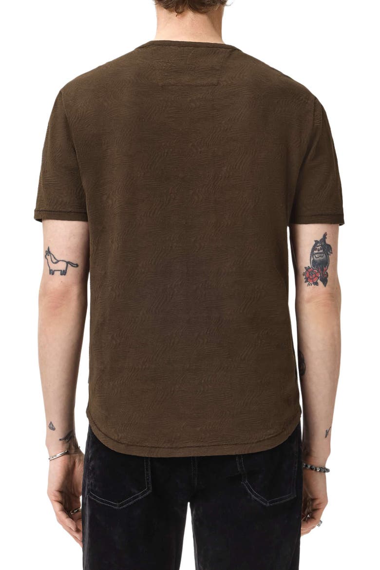 Blaise Wave Organic Cotton T-Shirt, Alternate, color, DARK BROWN