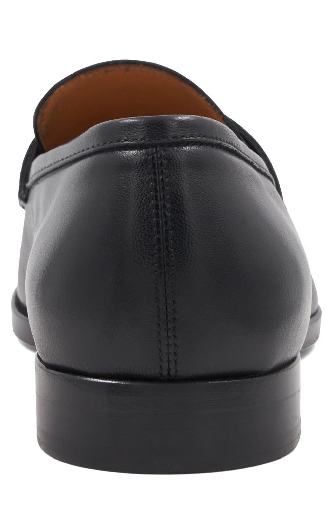 Bruno Magli Flex Apron Toe Penny Loafer, Alternate, color, Black