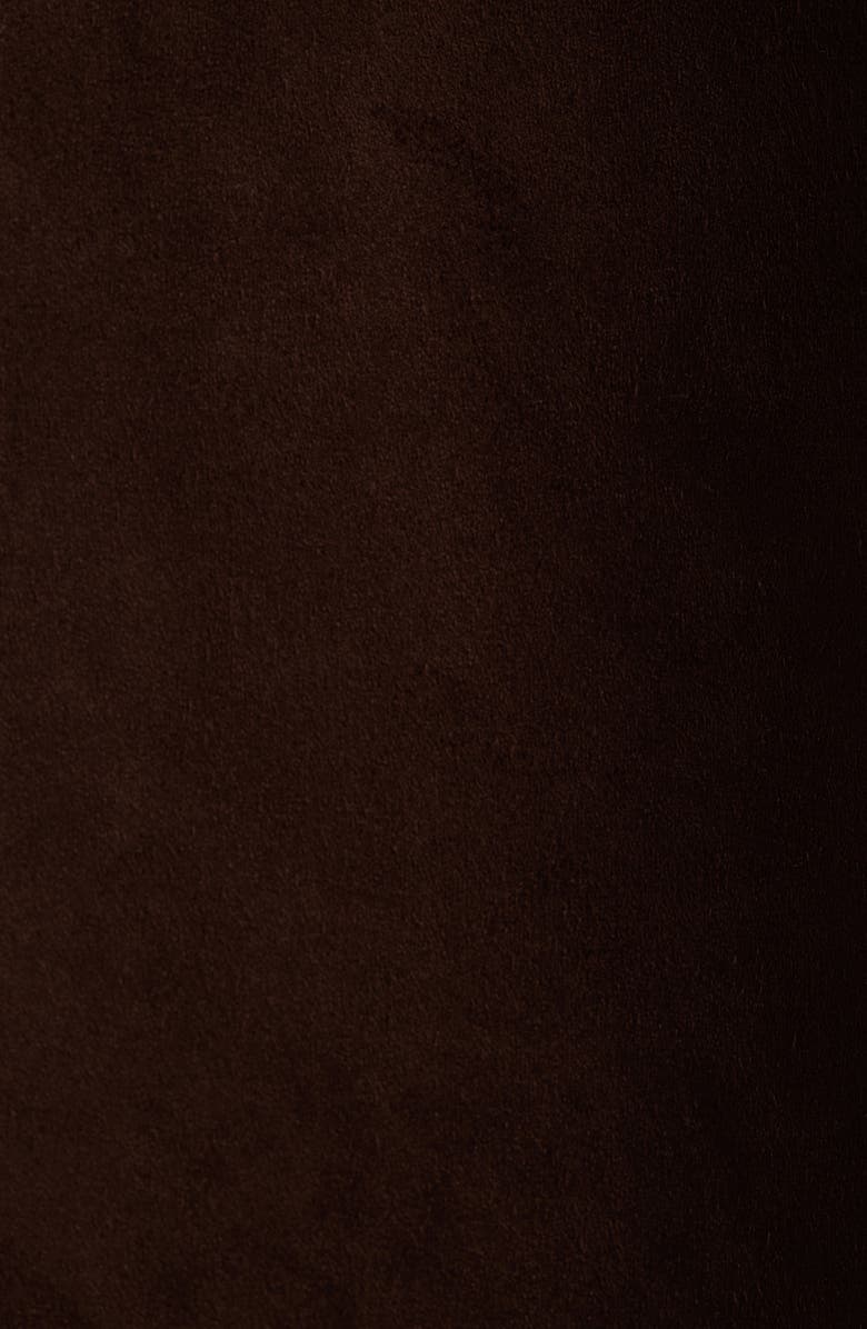 KITTENISH Fringe Detail Faux Suede Jacket, Alternate, color, Coffee Bean