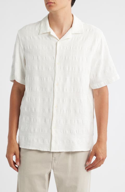 Didicot Geo Jacquard Cotton Camp Shirt