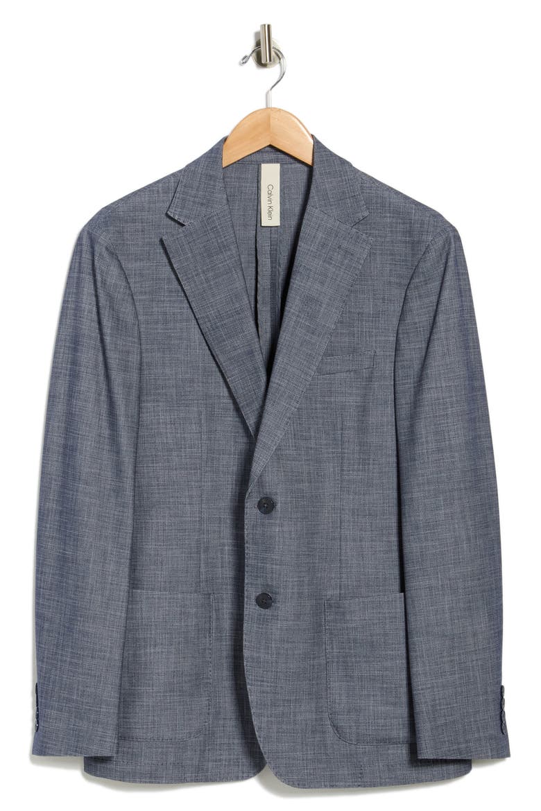 Two Button Notch Lapel Sportcoat, Alternate, color, DARK BLUE