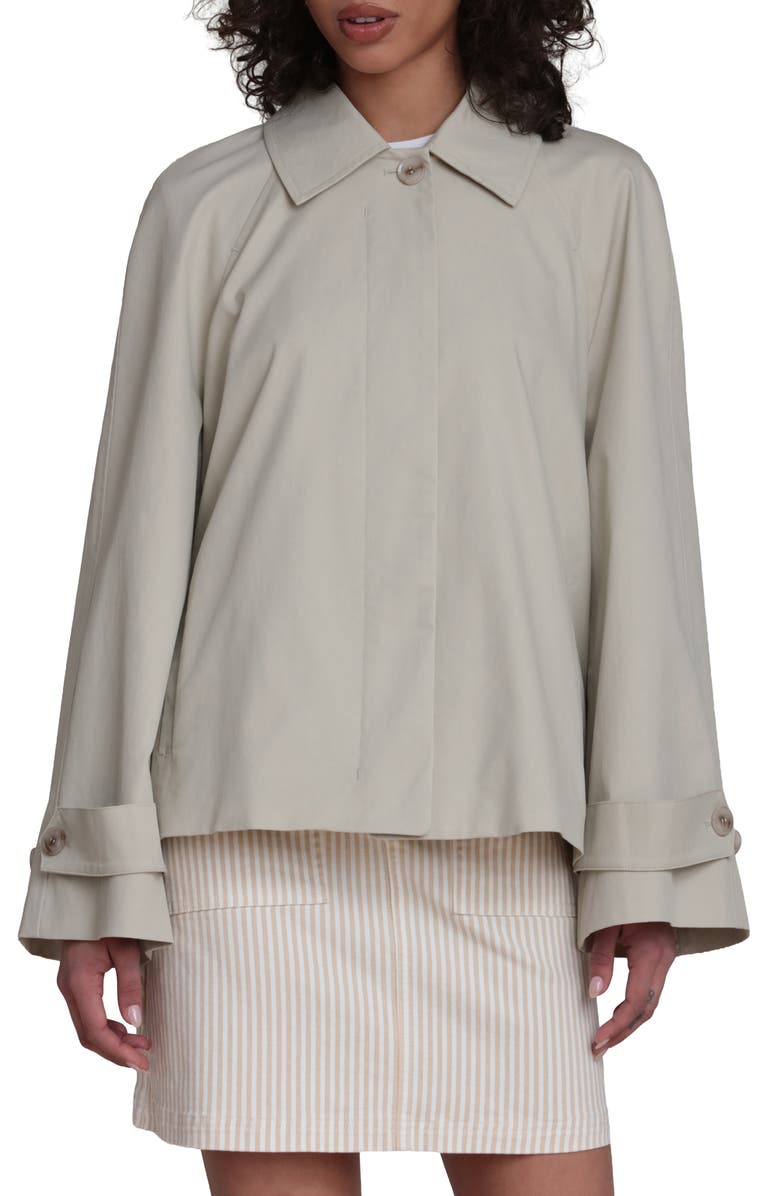 Bagatelle Crop Trench Jacket, Main, color, Sage