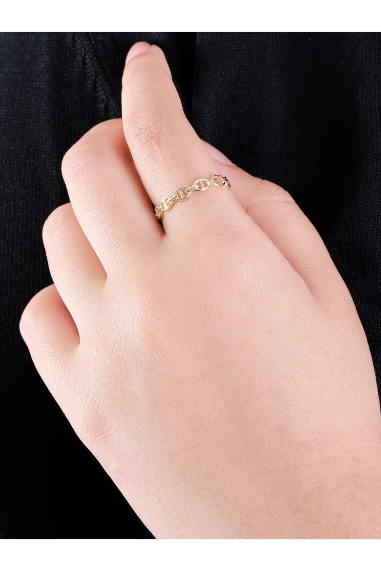 Mariner Anchor Ring in 14K Gold, Alternate, color, Yellow Gold