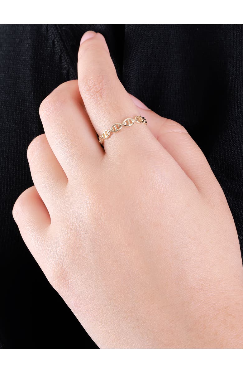 DEVATA Mariner Anchor Ring in 14K Gold, Alternate, color, Yellow Gold