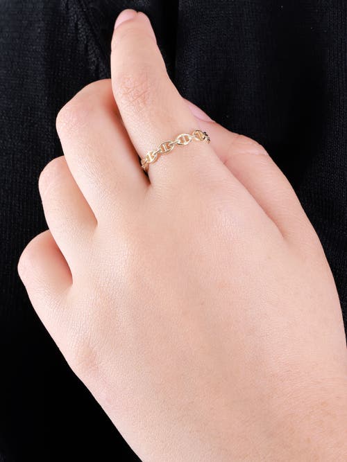 Devata Mariner Anchor Ring In Gold