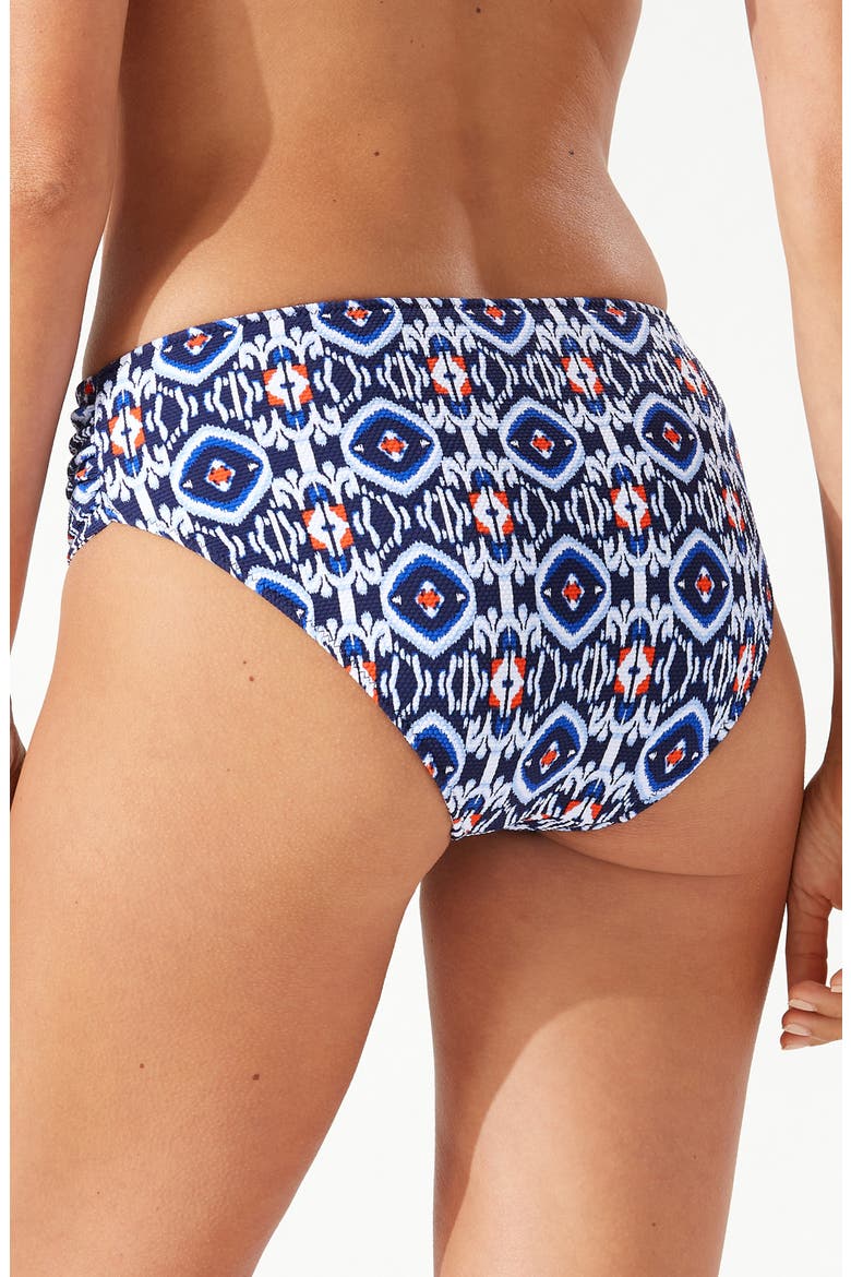 Island Cays Ikat Reversible Hipster Bikini Bottoms, Alternate, color, MARE NAVY REV