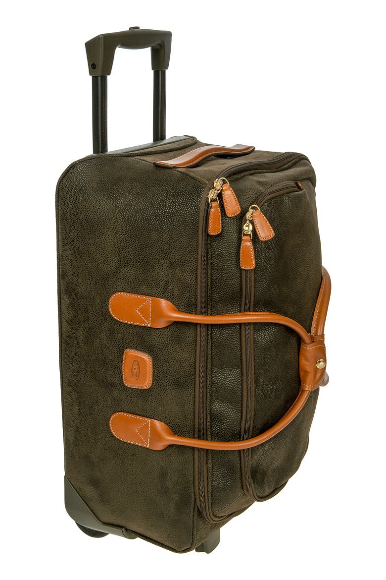 Life Collection 21-Inch Rolling Duffel Bag, Alternate, color, OLIVE