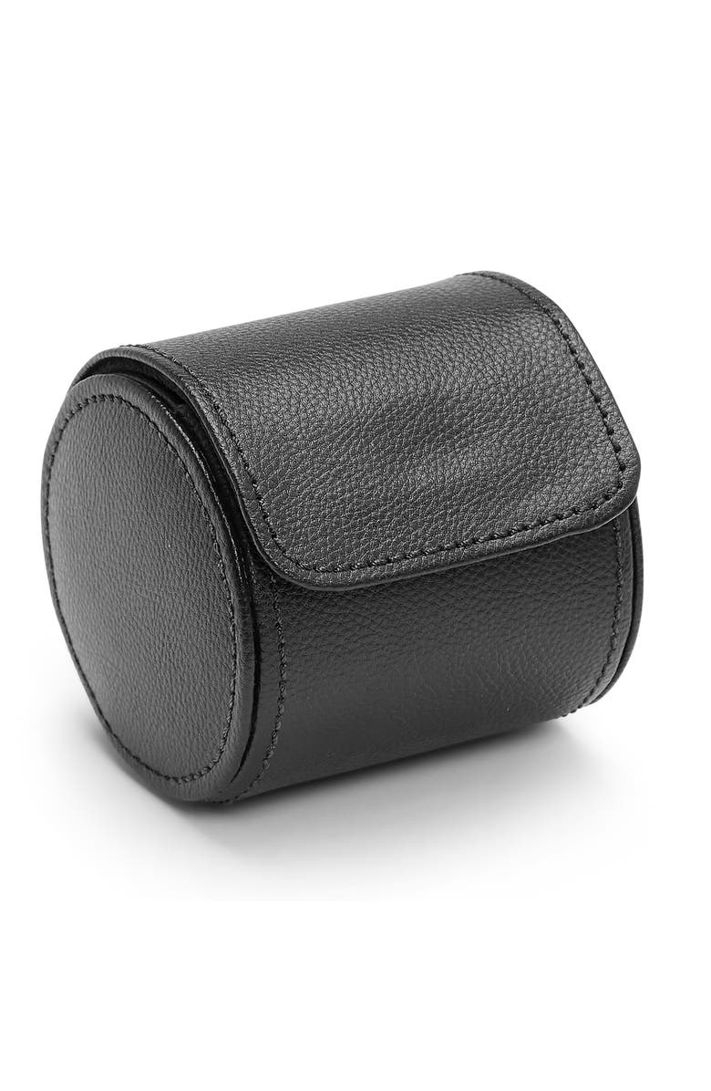 WOLF British Racing Single Watch Roll, Alternate, color, Black