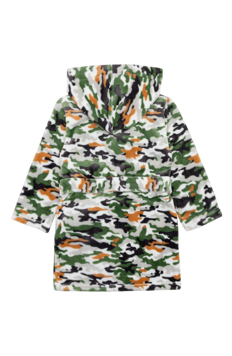 Petit Lem Kids' Camouflage Fitted Hooded Robe, Alternate, color,