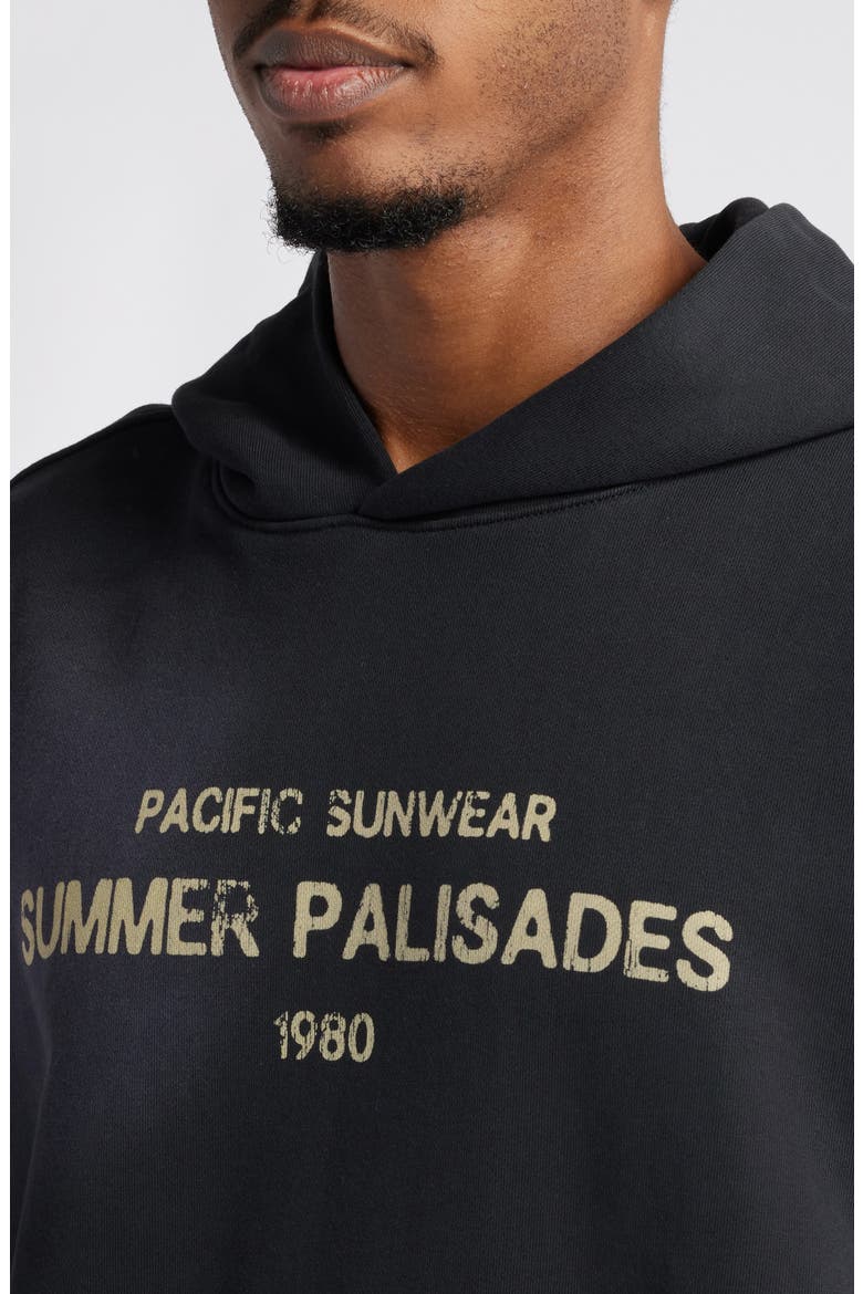 Palisades Crop Hoodie, Alternate, color, BLACK
