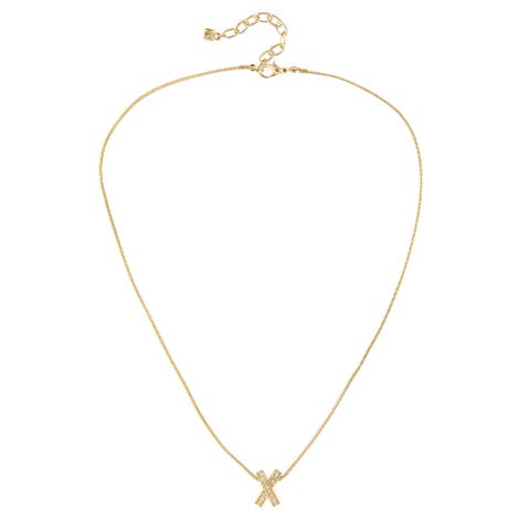 1990s Vintage Nina Ricci Criss-Cross Necklace