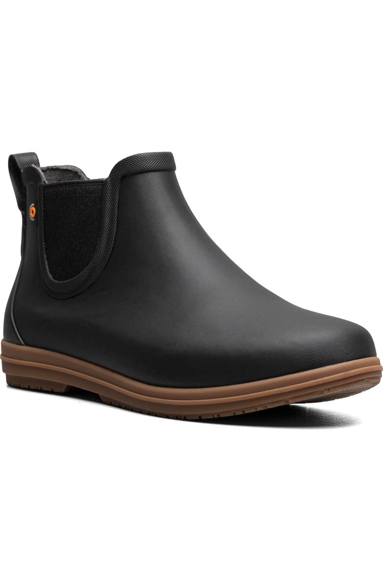 Bogs Sweetpea II Waterproof Chelsea Boot, Main, color, Black
