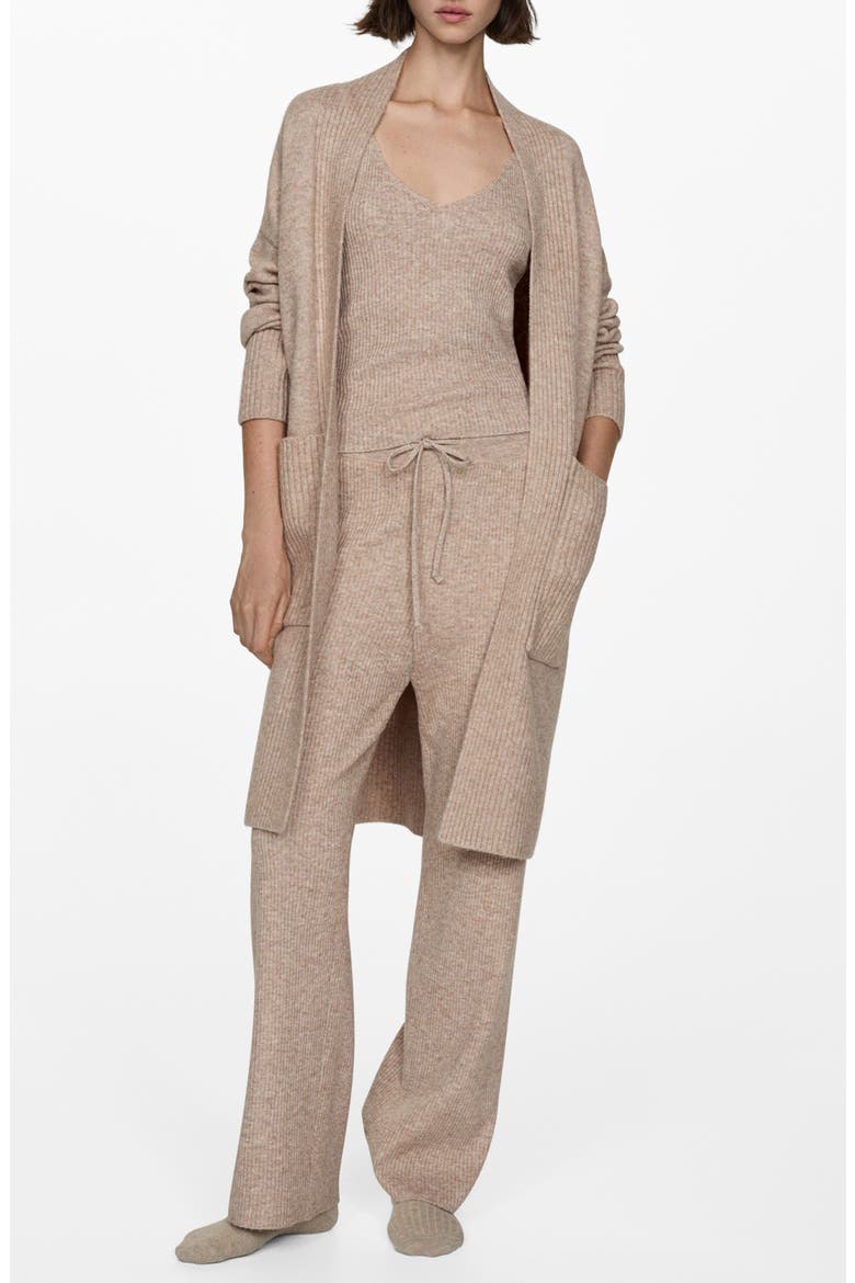 Oversize Long Cardigan, Main, color, SAND