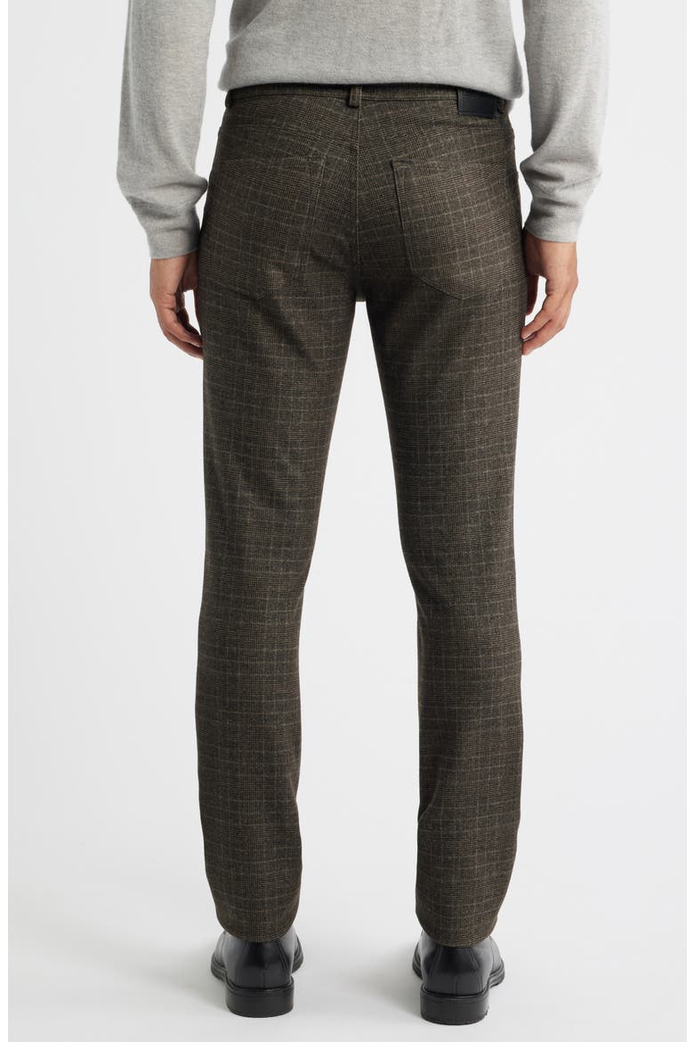 Chuck Hi Flex Plaid Modern Fit Five-Pocket Pants, Alternate, color, NOUGAT