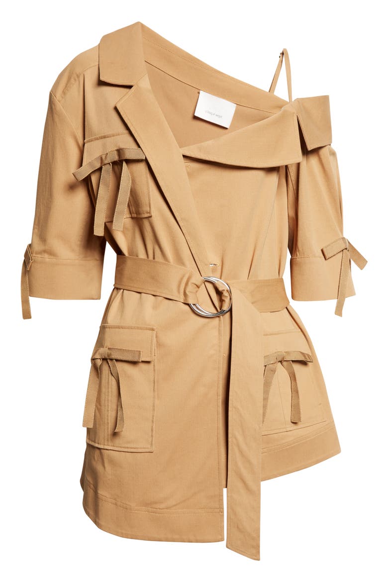 Saige Twill Katie Blazer, Alternate, color, SANDALWOOD