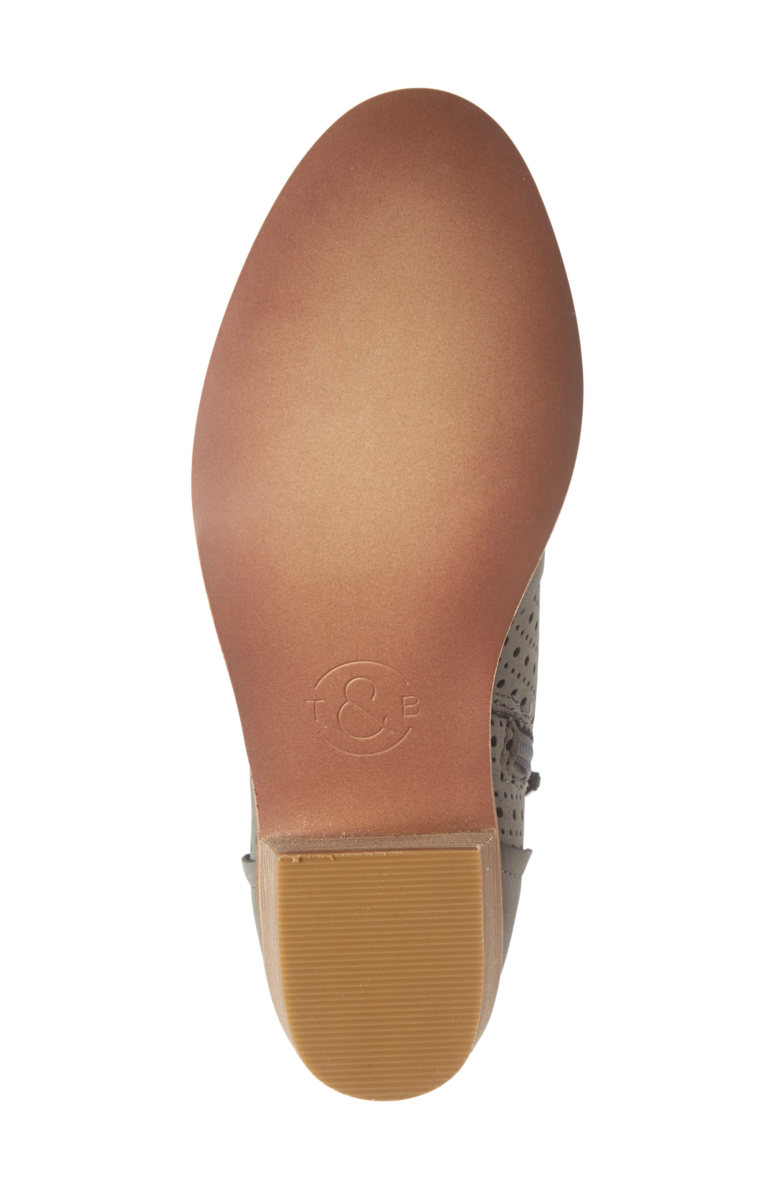 Treasure & Bond Perforated Block Heel Bootie, Alternate, color, 