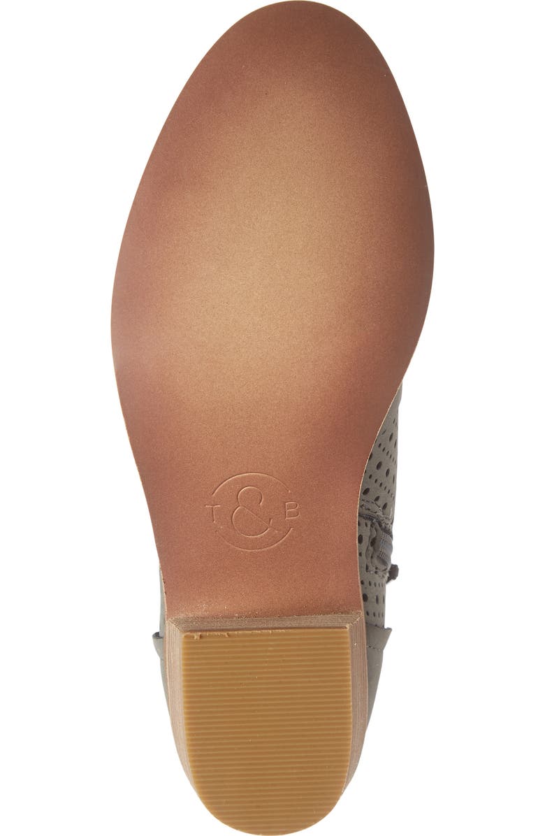 Treasure & Bond Perforated Block Heel Bootie, Alternate, color,
