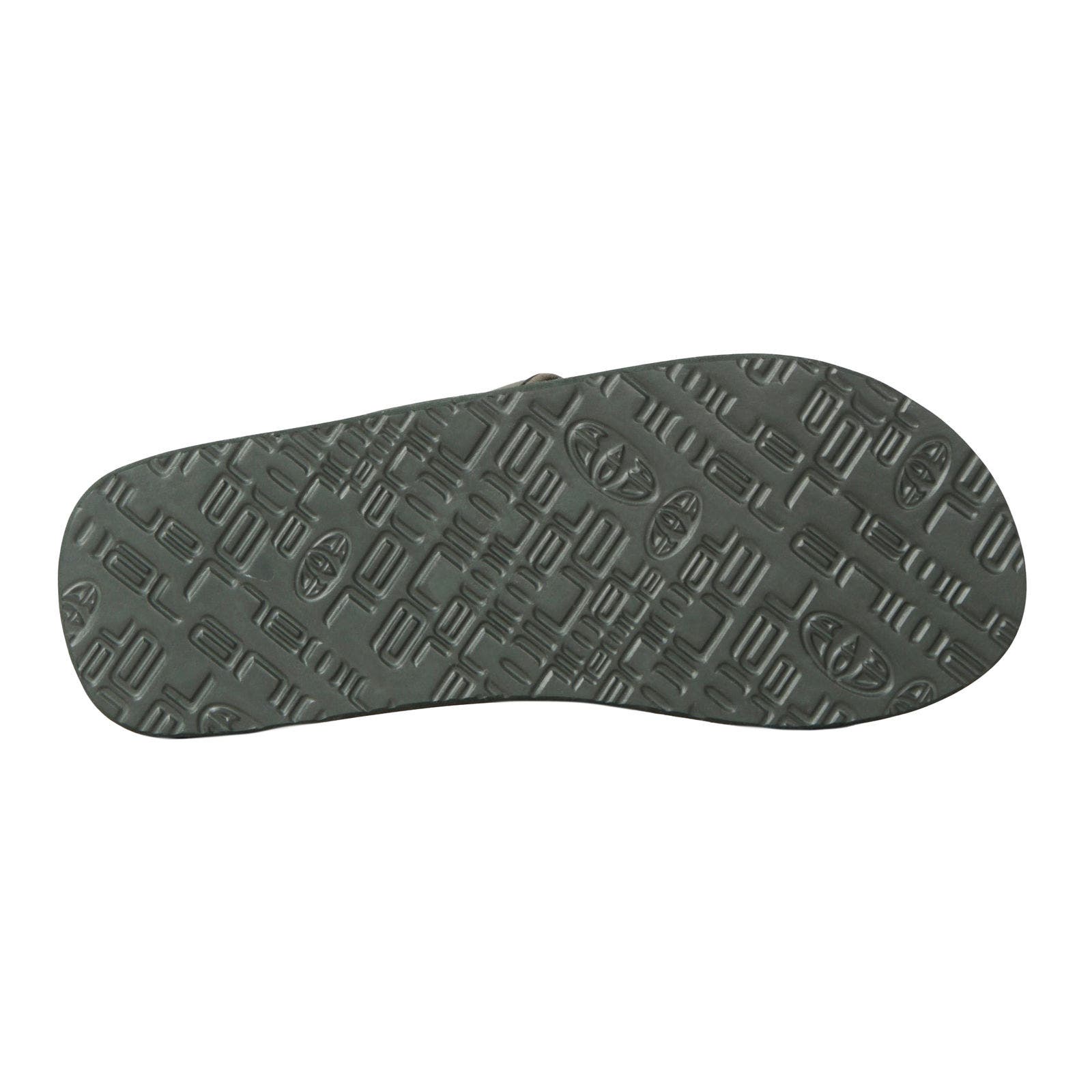Swish Leaf Print Flip Flops, Alternate, color, Dark Khaki