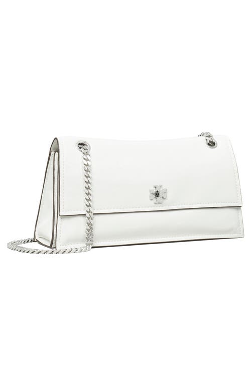 Tory Burch Kira Turnlock Leather Convertible Shoulder Bag In White