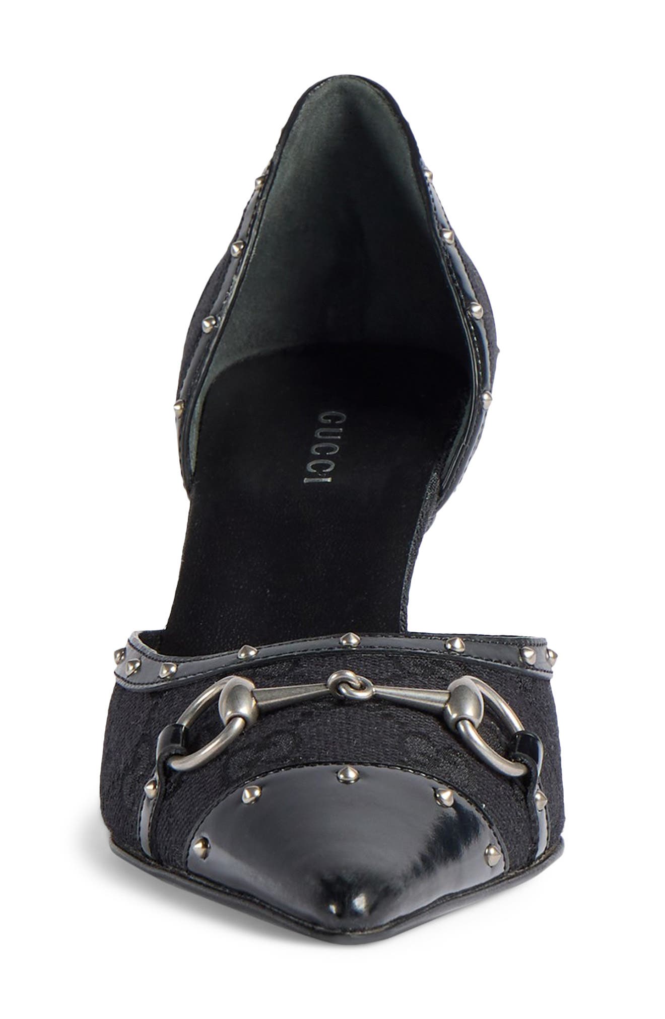 Gucci Christy Horsebit Pump, Alternate, color, Black