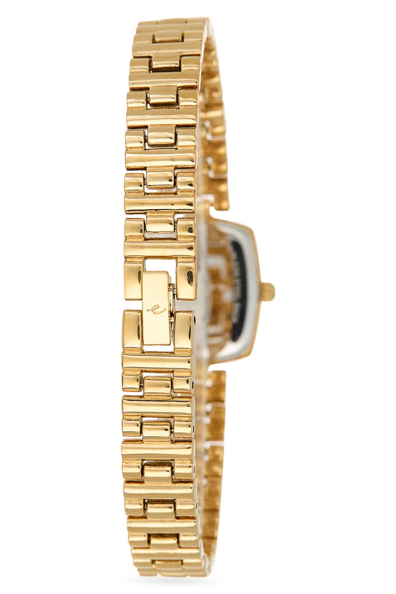 Square Dial Bracelet Watch, 20mm x 23mm, Alternate, color, PINK MOP AND GOLD