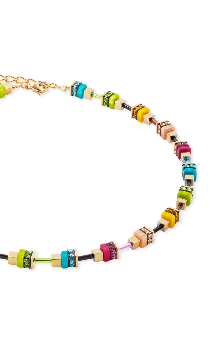 COEUR DE LION Boho Sunset Cube Necklace, Alternate, color, Rainbow