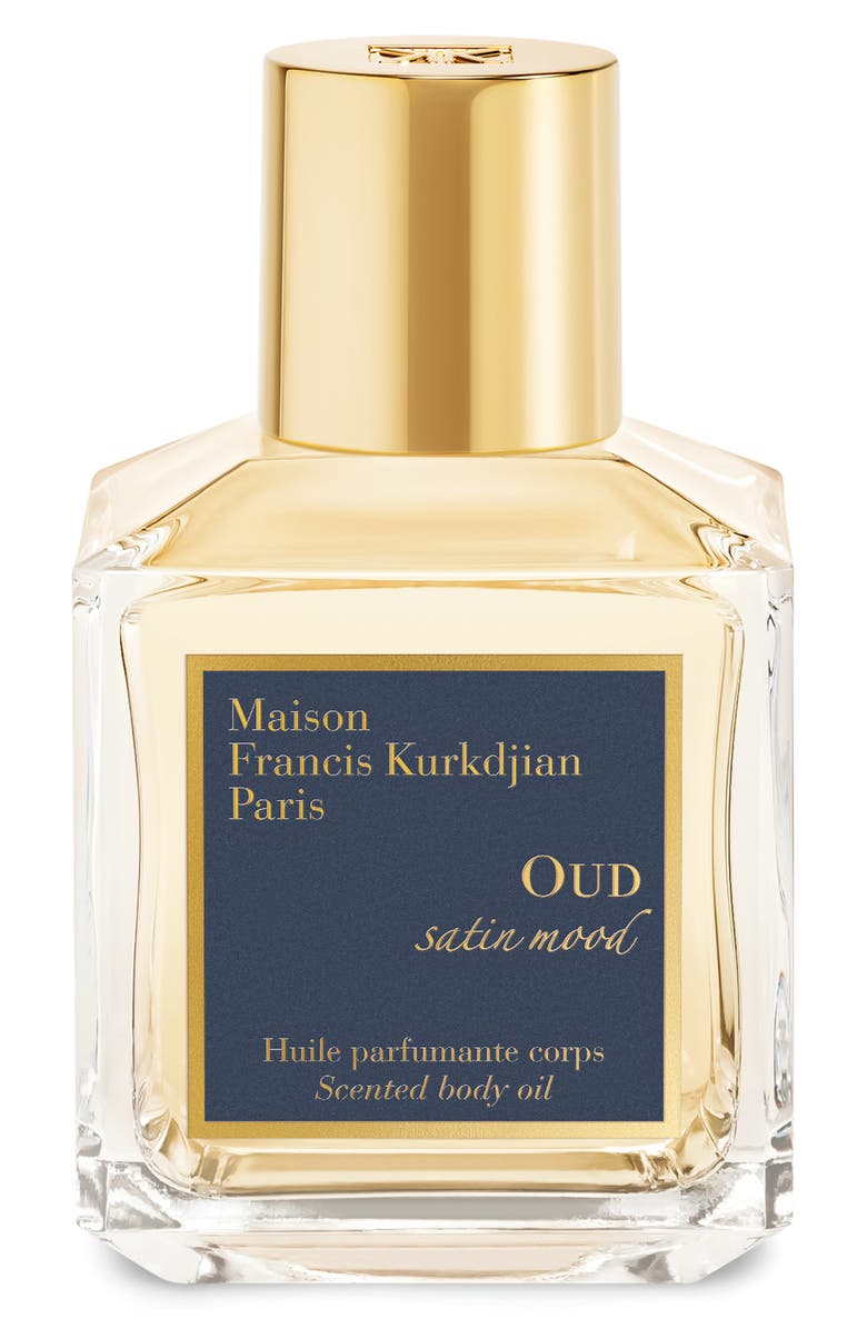 Maison Francis Kurkdjian Oud Satin Scented Body Oil, Main, color, 