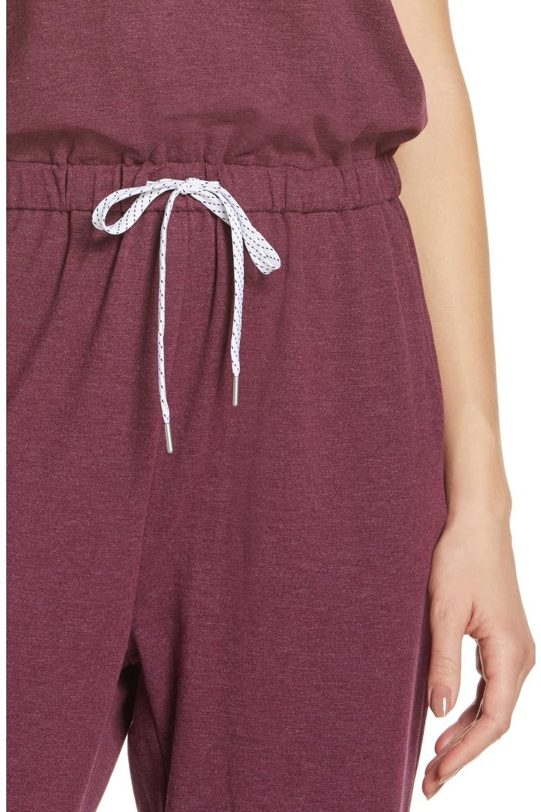 Gwen Sleeveless Knit Romper, Alternate, color, PURPLE CLARET HEATHER