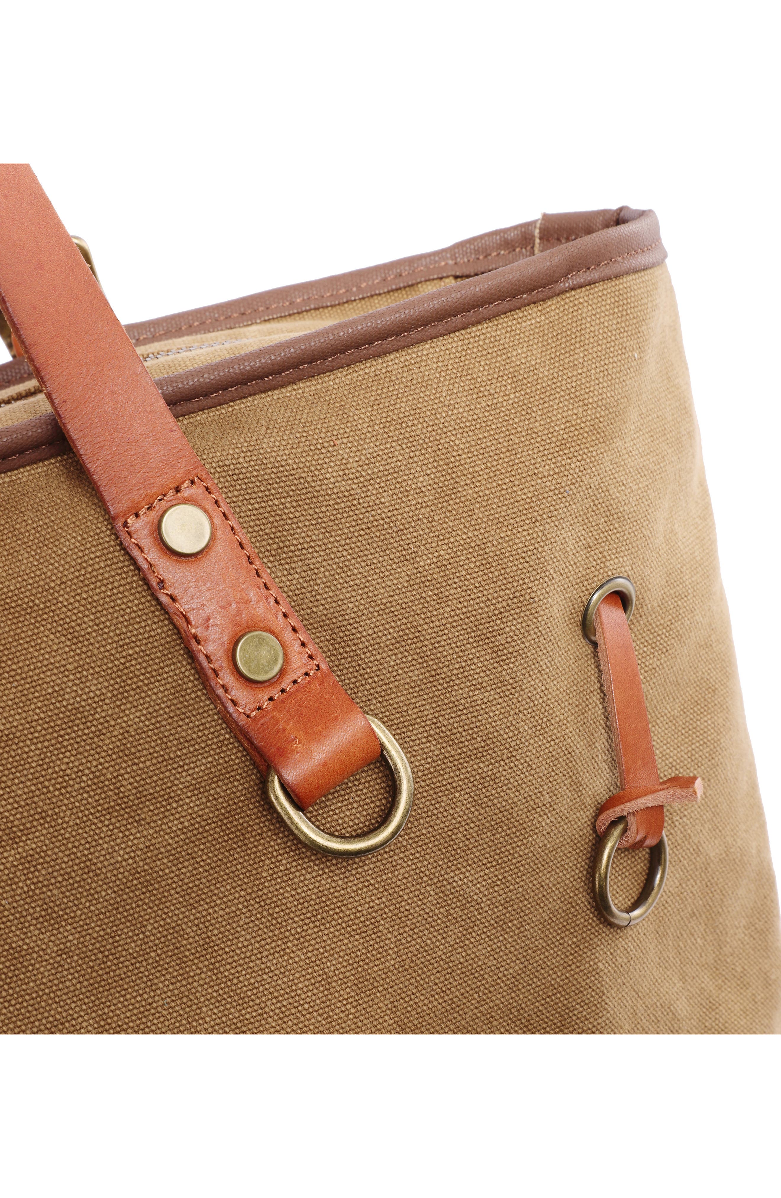 Redwood Canvas Shopper Bag, Alternate, color, KHAKI