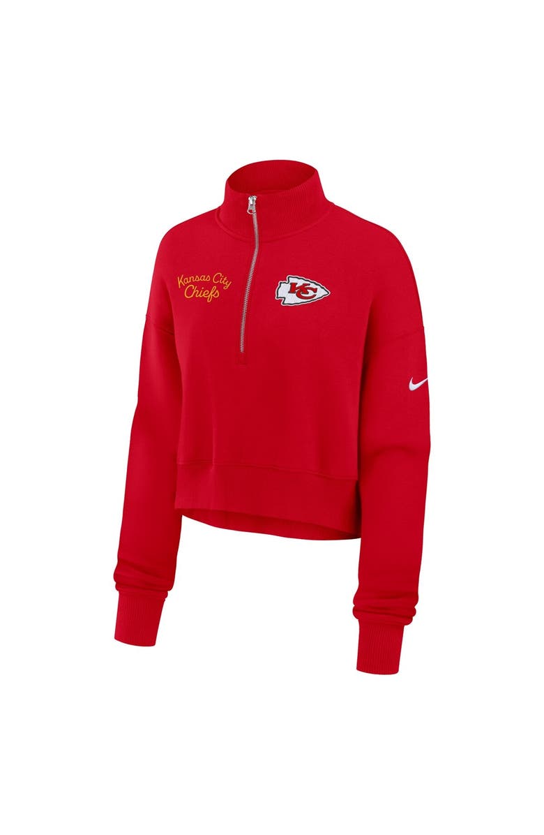 Nike Women's Nike Red Kansas City Chiefs Primetime Phoenix Half-Zip Sweatshirt, Alternate, color, Red